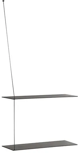 Woud Stedge Hylle Sort 60 Cm