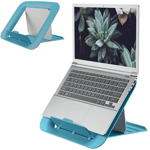 Leitz Ergo Cosy justerbart laptopstativ, 80 % resirkulert plast Rolig blå