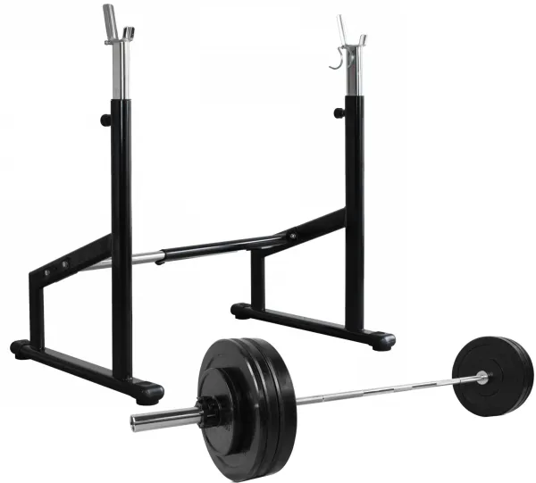 Odin Semi Pro Squat Rack + Vekter og Vektstang (100kg)